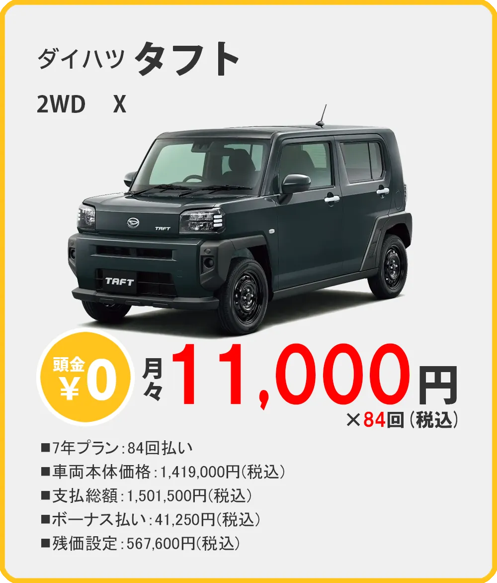 カーリース 沖縄 ダイハツ タフト